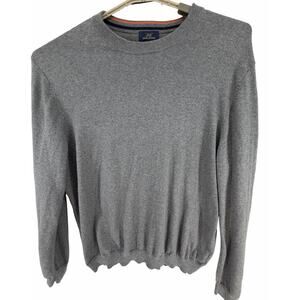 Brooks Brothers 346 Cashmere Blend Crew Neck Sweater Grey XL Lightweight